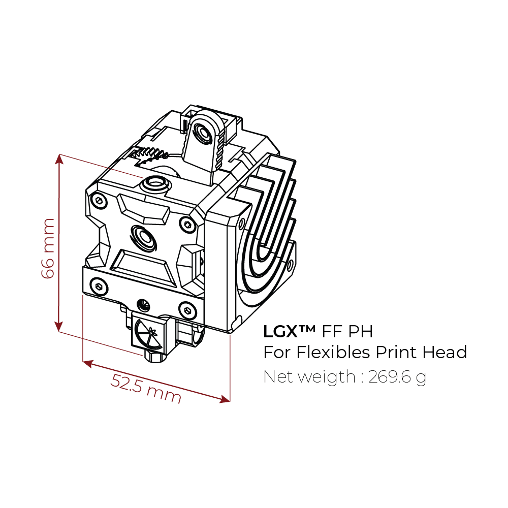LGX FF PH Technical Drawings with basic dimensions