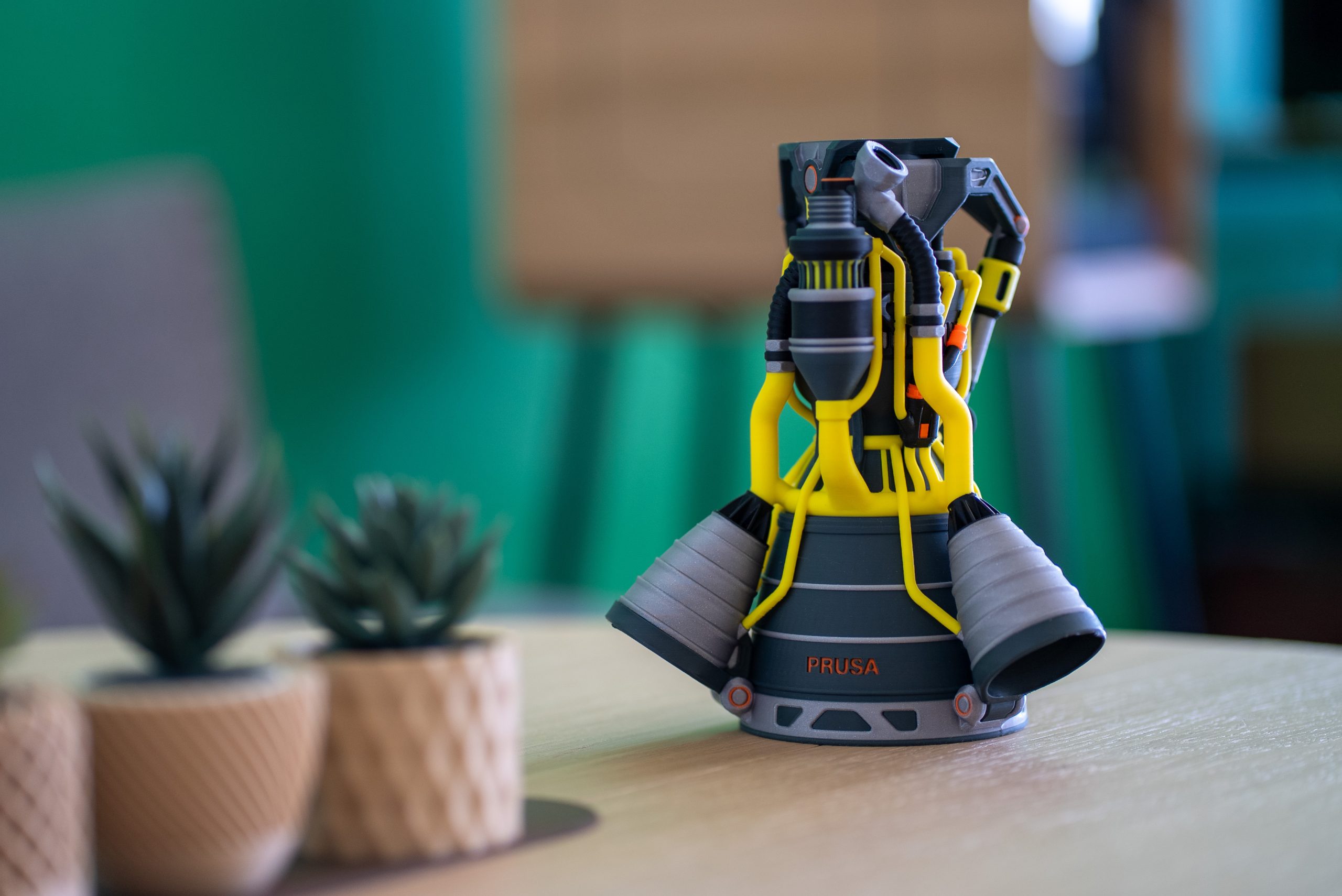 Rocket colour print